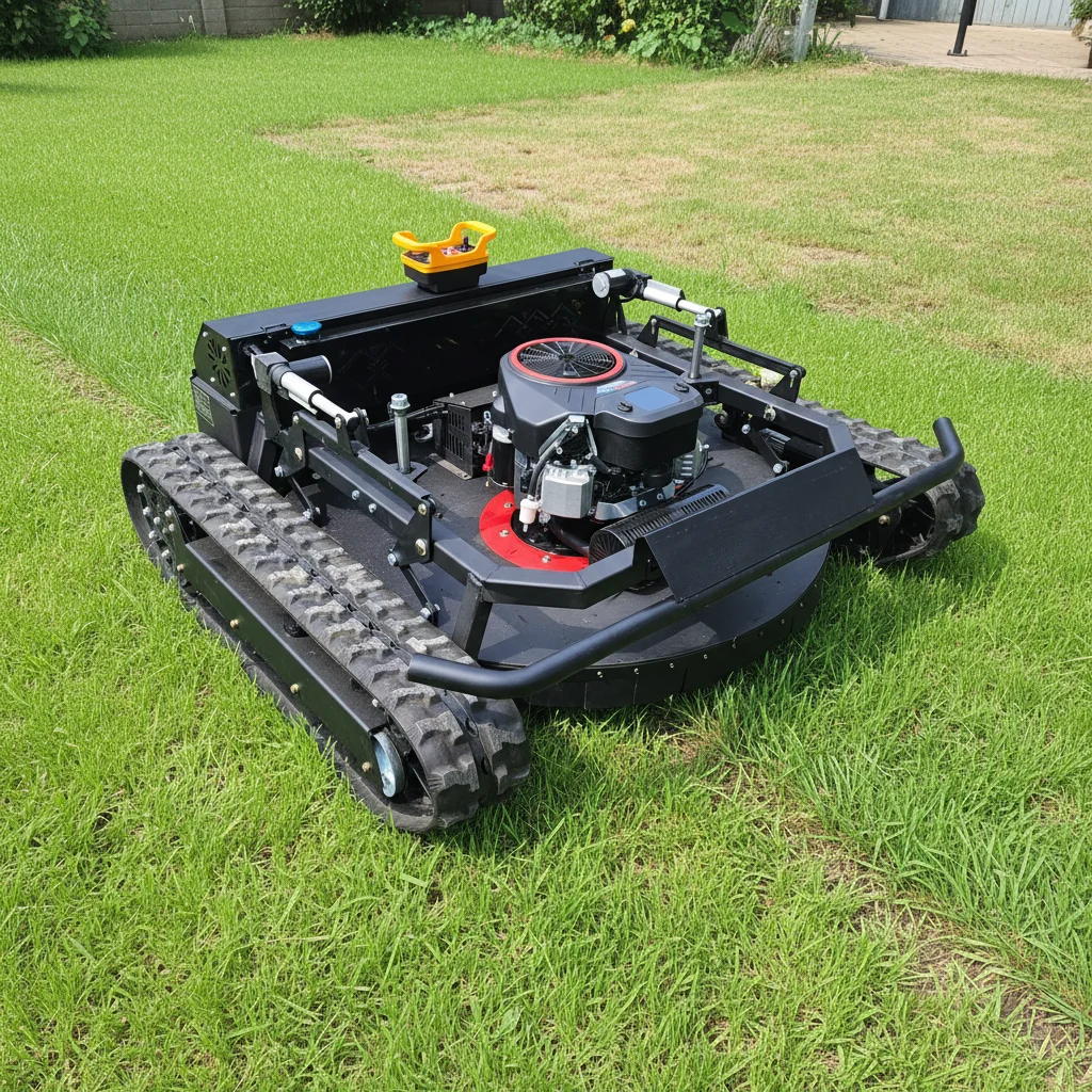 

Customize Remote Control Compact Lawn Mower Foldable Design Easy Storage For Home Use