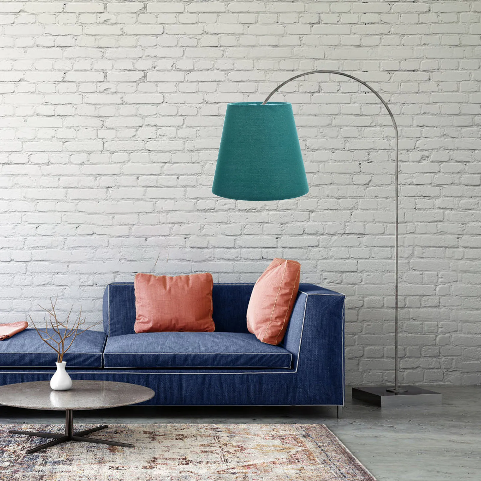 

Cloth Lamp Shade Small Drum Light Cover E14 Bulb Pendant Ceiling Replacement Modern Rustic Style Bell Shade Decorative