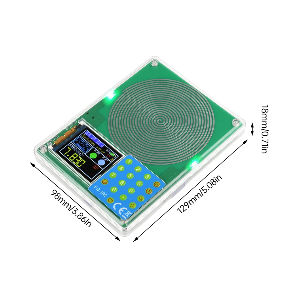 FG-300 DDS 기능 신호 발생기 0.001Hz-200KHz 신호 발생기 조정 가능한 모듈 사인 + 사각형 + 삼각형 + 톱니파 파형 ﻿