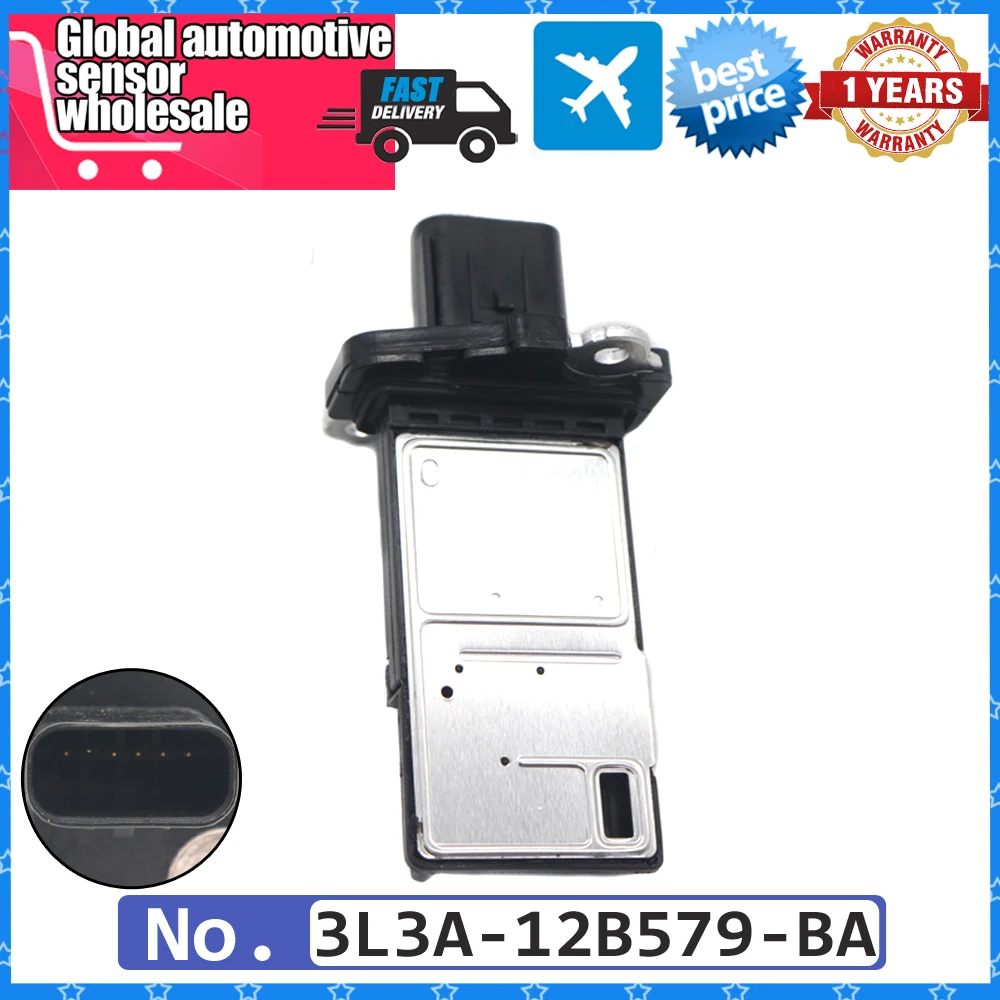 

MAF Mass Air Flow Meters Sensor 3L3A-12B579-BA For Focus Maverick Mondeo 1.6 2.3 3.0 4515688 AFH60M19 3L3A12B579BA