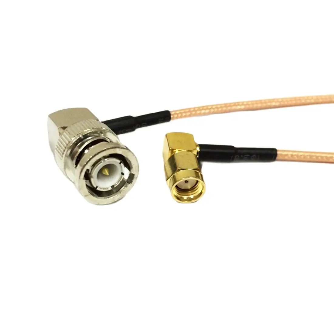 RP SMA Male Right Angle To BNC Plug RA 90 Degree Coax Cable RG316 15cm 6