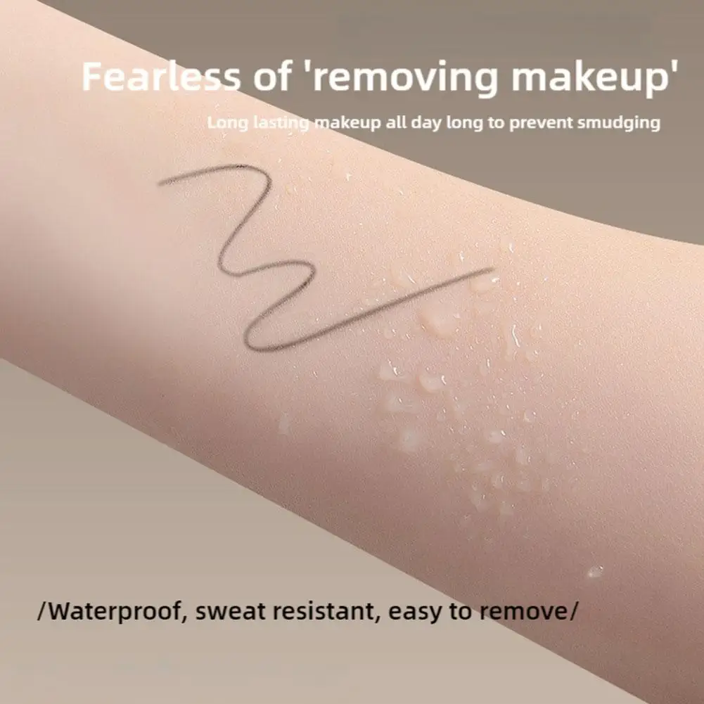 Double-ended ดินสอเขียนคิ้วกันน้ํา Long Lasting Super Slim Head Microblading Eyebrow Tattoo ปากกาพร้อมแปรงแต่งหน้าเครื่องมือ