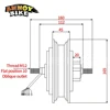 デュアルドライブ電動モーターホイール,折りたたみ式スクーター,DIY, 48v,60v,1000w,1200w,1500w,10in 3
