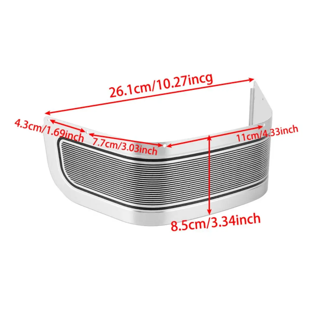 Front Motorcycle Fender Trim Skirt Metal Durable Upgrade Practical Easy Install for Touring 1980 2013 Fit Check Needed