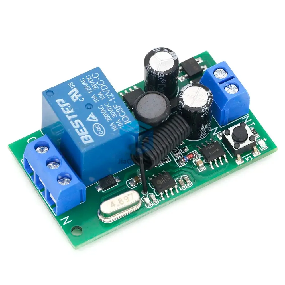 315MHZ 433MHz 315 433 MHZ AC 85- 220V 10A 1 Ch Channel Wireless RF Remote Control Board Transmitter Receiver Relay Switch Module