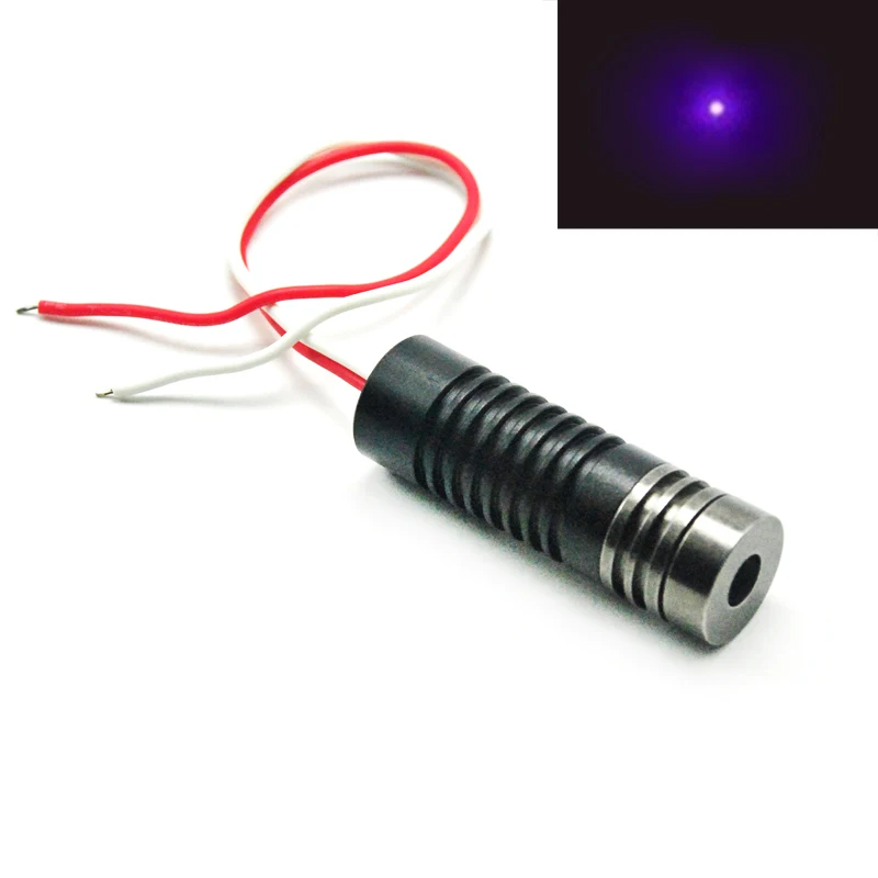 

405nm 50mW Focusable Dot Violet/Blue Laser Diode Module 3-5V 14.5x45mm