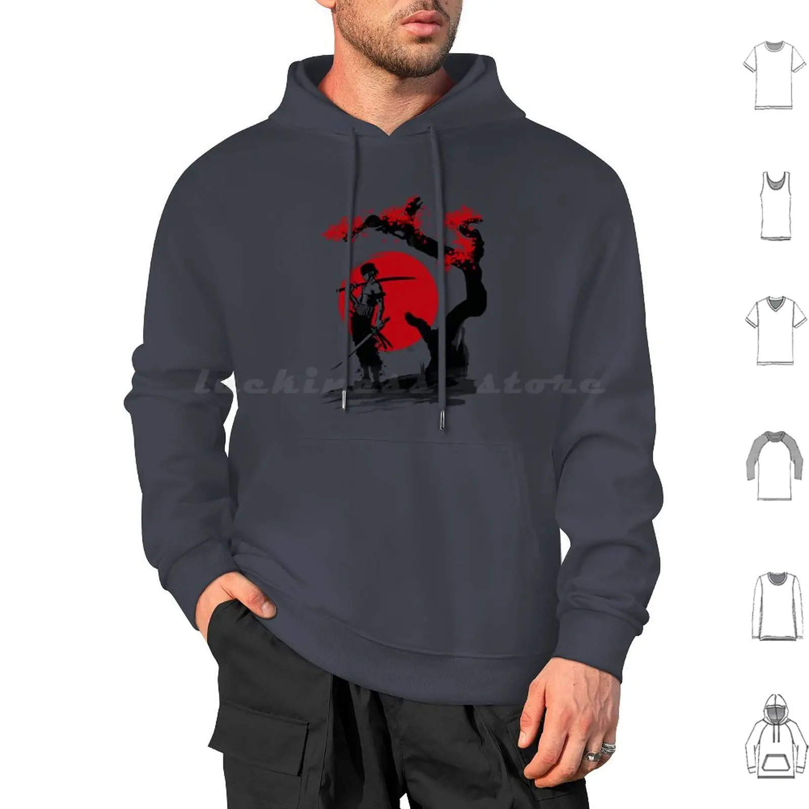 Swordsman Pirate #G34 Hoodie cotton Long Sleeve Manga Zoro Hats Luffy Zoro Anime Roronoa Zoro Monkey D Luffy Mugiwara