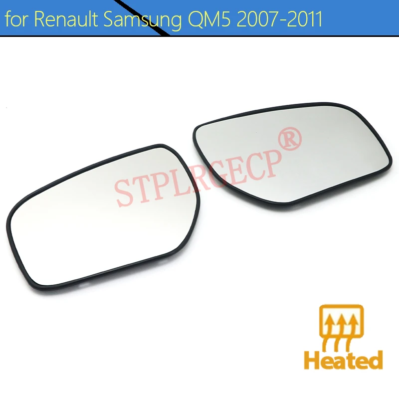 Driver or Passenger Rearview Side Mirror Lens Door Wing Mirrors Glass with Heating for Renault Samsung QM5 2007-2011