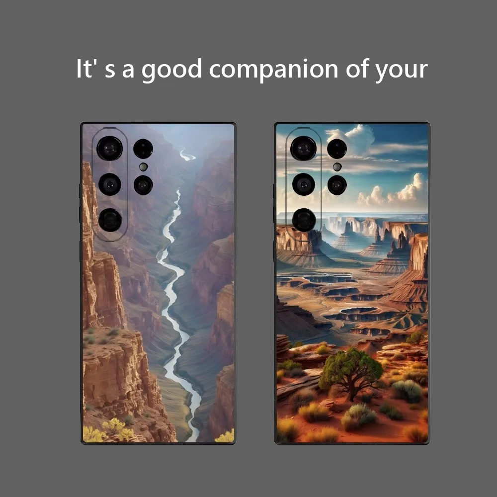 Grand Canyon Phone Case for Samsung Galaxy S25 Ultra S22 S23 S24 Ultra S21 S20 5G Protective Soft Silicone TPU Funda