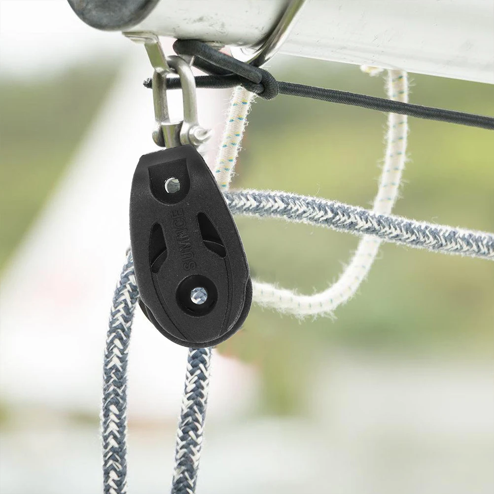 

2pcs Swivel Nylon Bearing Pulley For Kayak Bearings for Sailboat Kayak Lifting System Gym Small Boat Accessories Marine