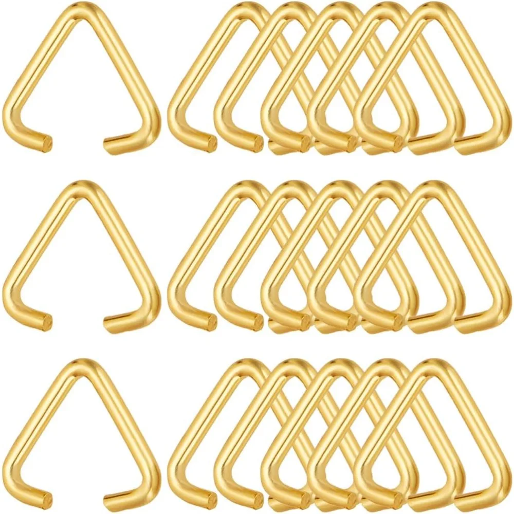 1 صندوق 300 قطعة مثلث مفتوح الانتقال خواتم 12 مللي متر الحديد قرصة كليب الكفالات شنق قطرات قرصة الكفالات موصلات ربط حلقة القفز