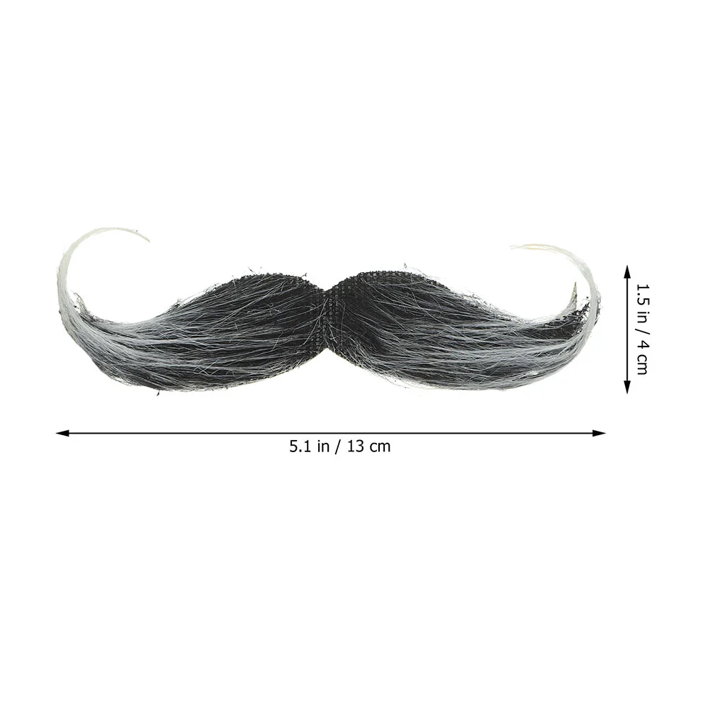 2 pçs realista falso barba bigode para adulto halloween cosplay masquerade design ergonômico seguro fácil usar textura realista