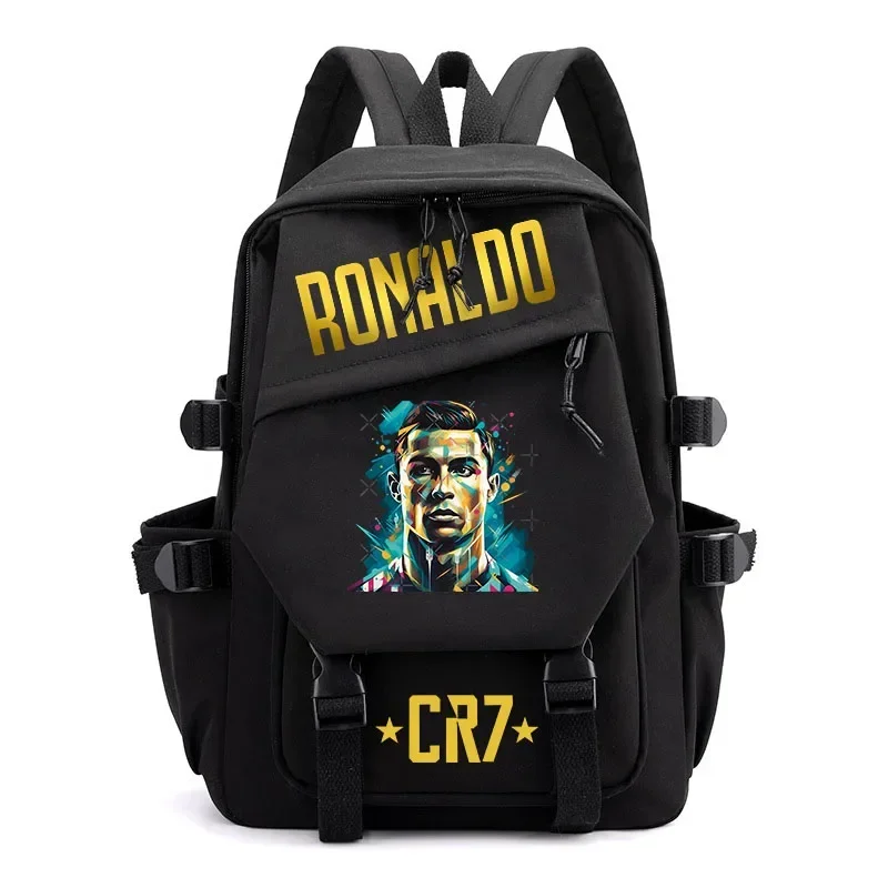 Ronaldo Printed Student School Girls Backpack Outdoor Travel Casual Youth Bag MN7