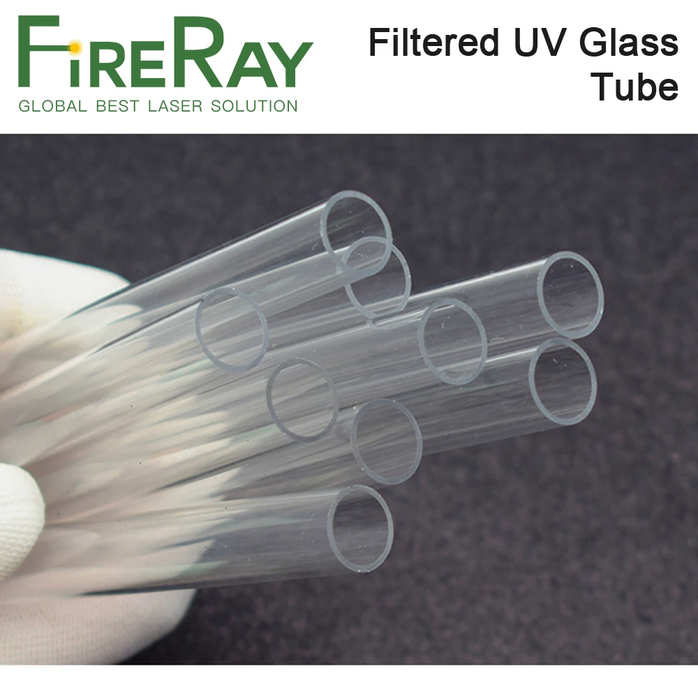 FireRay 5Pcs / Lot Filtered UV Glass Tube Dia.13-16mm Length 135-192mm for YAG Laser Welding and Cutting Machine