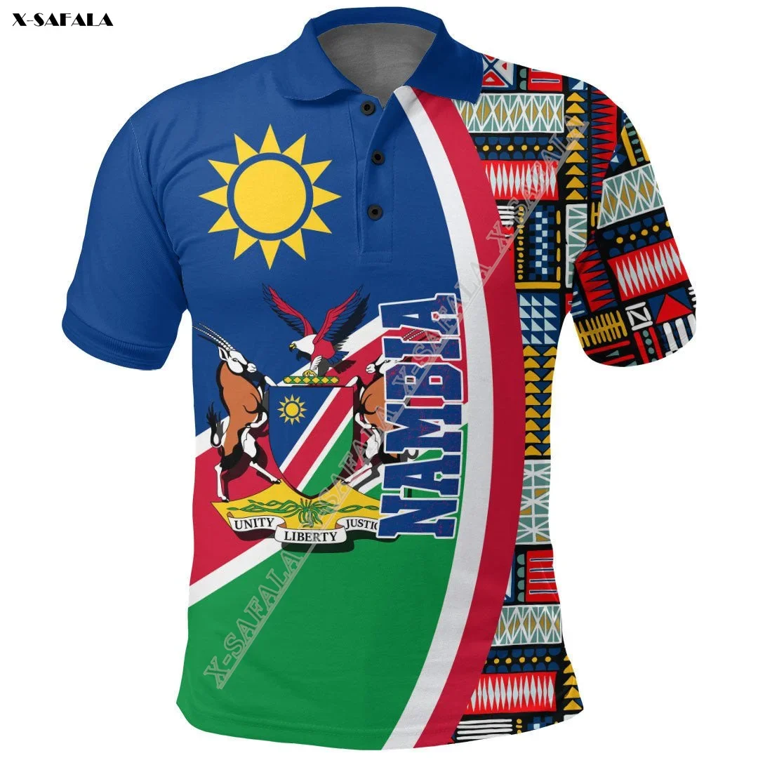 Somalia Egypt Botswana Namibia Benin Djibouti Mali Flag 3D Printed High Quality  Men Polo Shirt Tee Tops Anti Shrink Breathable