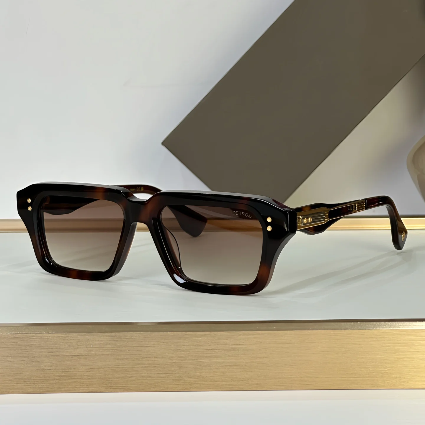 ADITA DETRON 459S SIZE 52-17-14 Top High Quality Sunglasses for Men Titanium Style Fashion Design Sunglasses for Womens with box