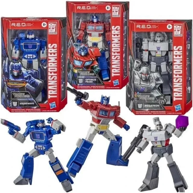 หม้อแปลงไฟฟ้า R.E.D. Series หุ่นยนต์ Enhanced Design G1 Optimus Prime Soundwave Megatron Non-แปลง 6 นิ้ว Action Figure ของเล่น