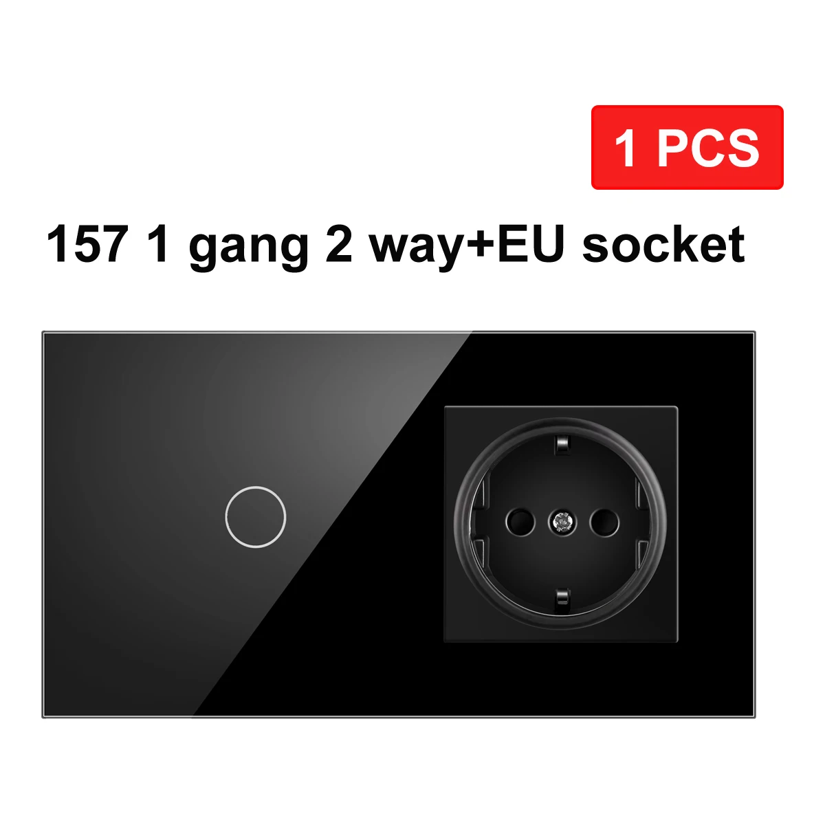 Interrupteur tactile double NYWP EU 86x86mm 8