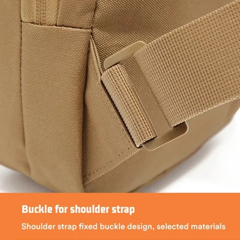 حقيبة كتف تكتيكية، حافظة، حمل مخفي، حبال، حقيبة ساعي البريد، مناسبة للصيد والتخييم والسفر والسياحة