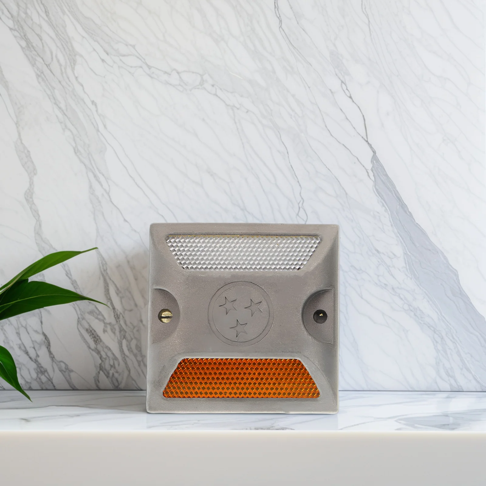 3Pcs Road Reflectors Durable Pavement Markers Nighttime Visibility Emergency Reflector Outdoor Safety Road Markers