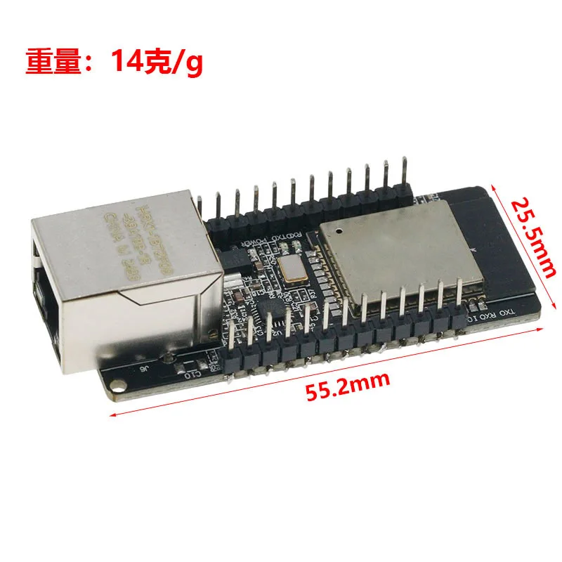 WT32-ETH01 Módulo Inalámbrico con Puerto Serial Integrado, Ethernet, Bluetooth, WIFI, Compatible con MCU ESP32