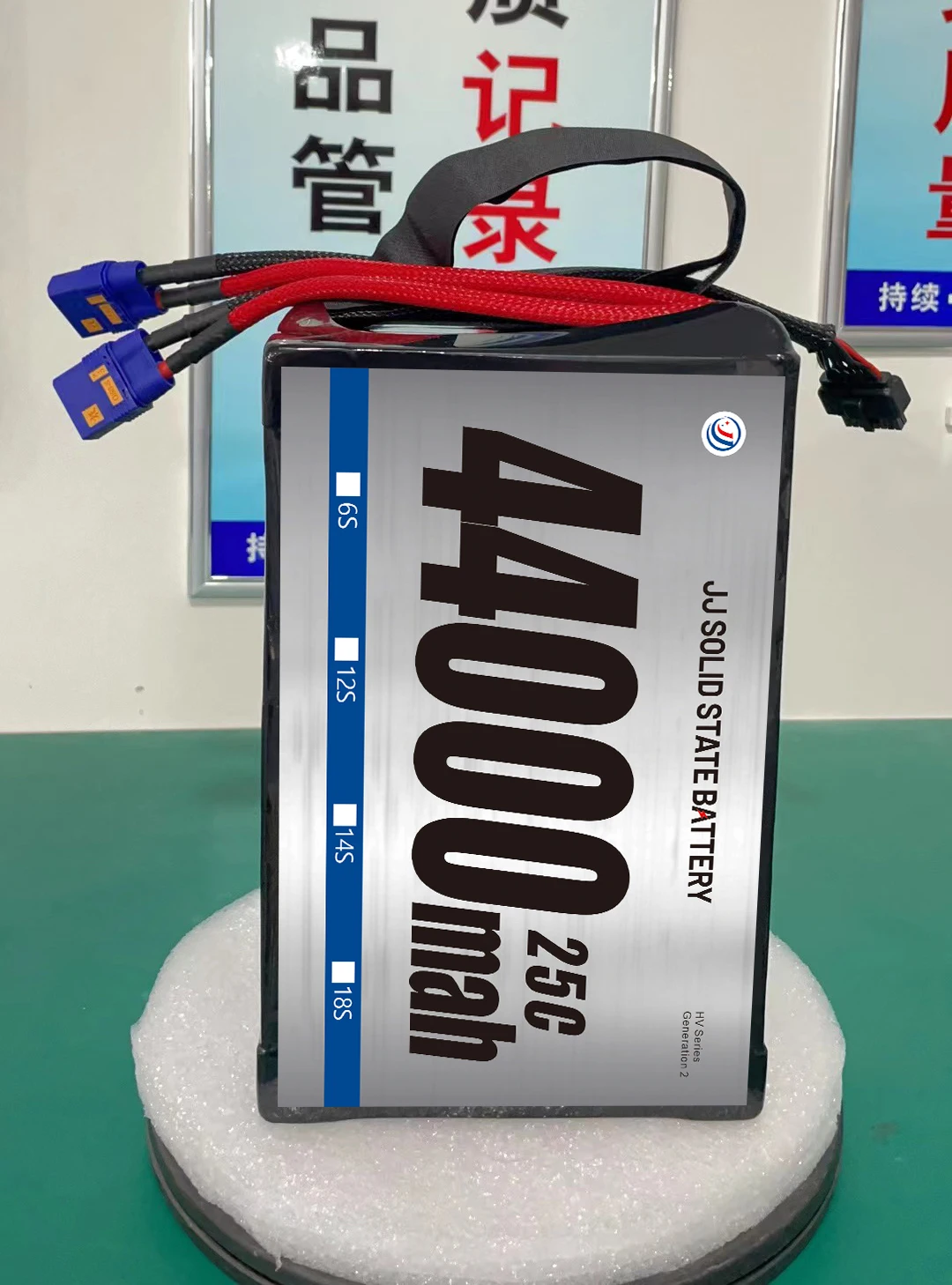 high Power Density Light Weight Solid State Lipo Battery 44000mah smart 44Ah 6s 12S 18s 24s 47.4V 274Wh A grade level