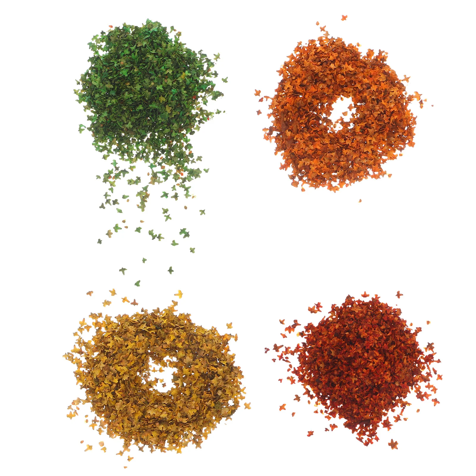 4 أكياس 33 مللي مصغرة محاكاة الخريف الاصطناعي القيقب Diy بها بنفسك الجنية حديقة ديوراما السكك الحديدية تخطيط الخريف زينة الخريف #2