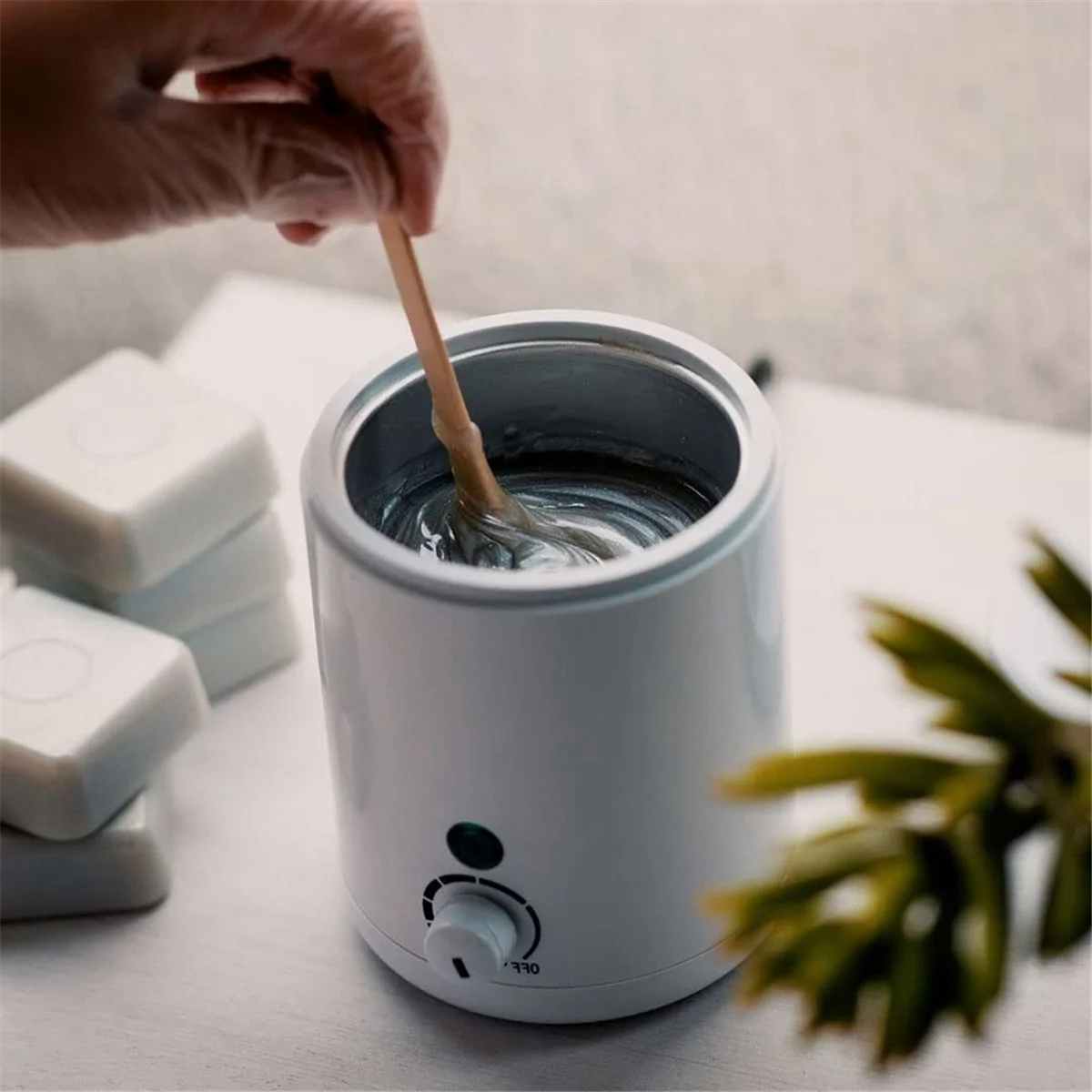 M85K Mini Haarentfernung Wachs Heizung, Unisex Paraffin Wachs Heizung, Hand Haar Entfernung Wachs Topf Heizung US Stecker