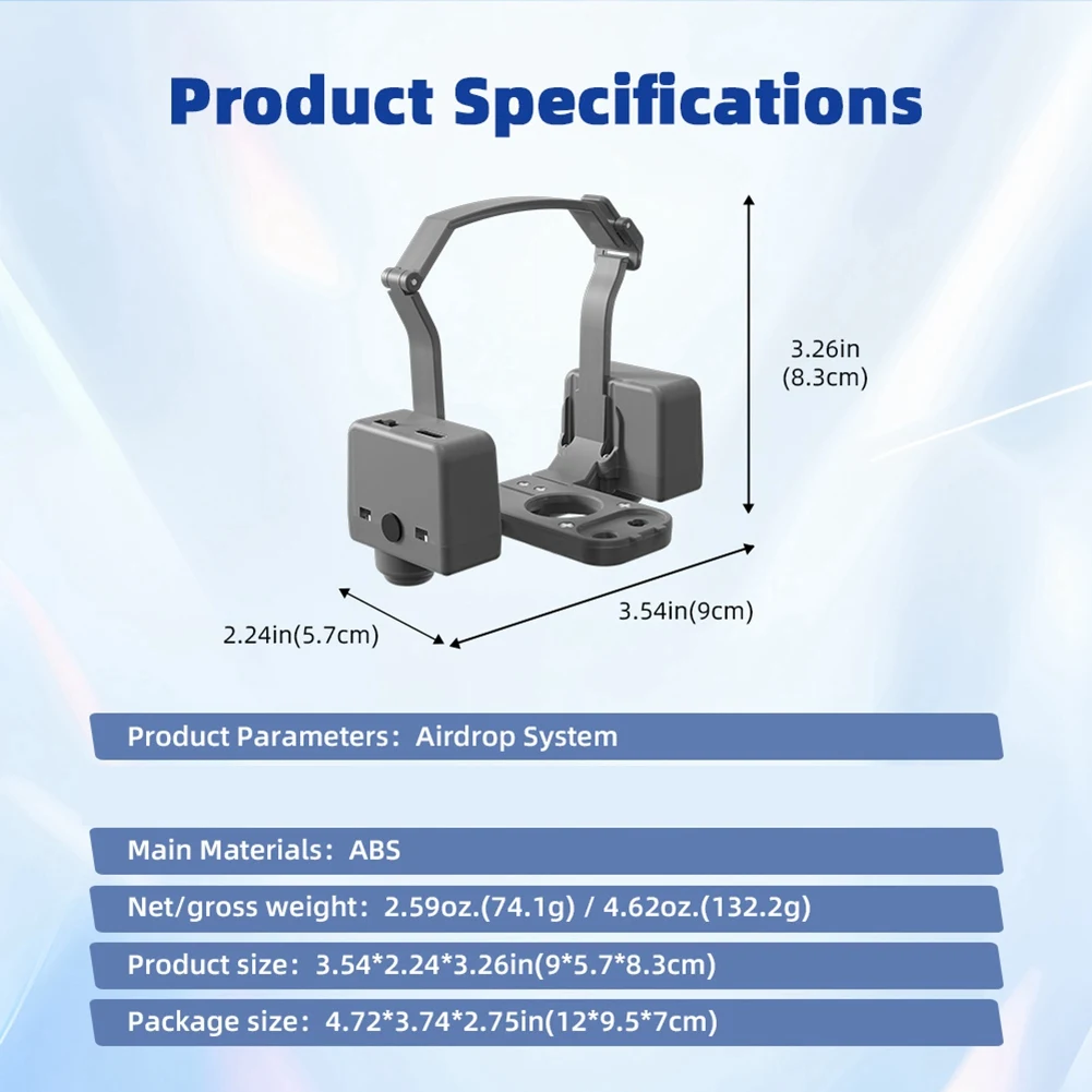 ABDE-Airrop نظام قاذف ل DJI 3/ 3 Pro/ 3 الكلاسيكية تسليم الإعلان الصيد الطعم رمي الهدايا