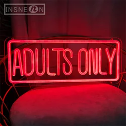 Adults Only Neon Sign Light LED Neon Light Wall Room For Bedroom Man Cave Hotel Party Bedroom Decoration Shop Club Bar Neon Sign