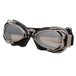 Retro gogle motocyklowe kask Steampunk miedź latająca dla MotoGoggle Vintage Pilot okulary motocyklowe okulary ochronne