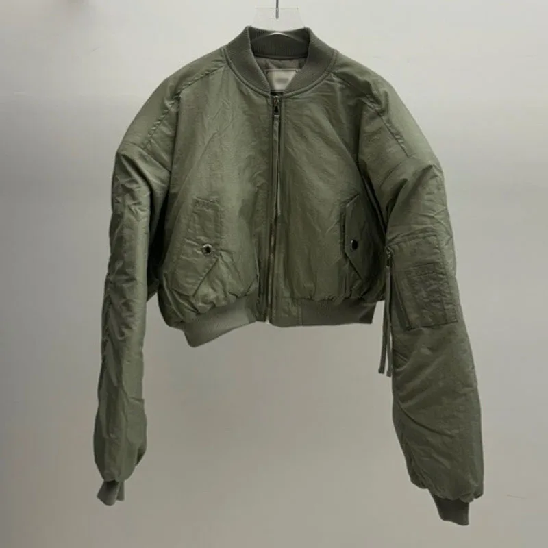 Green spring and autumn jacket
