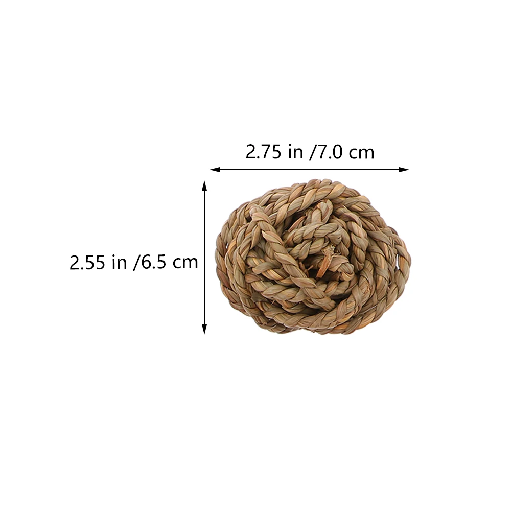 

10Pcs Water Grass Ball Vase Bowl Filler Handmade Natural Straw Woven Decorative Lightweight Tabletop Decor