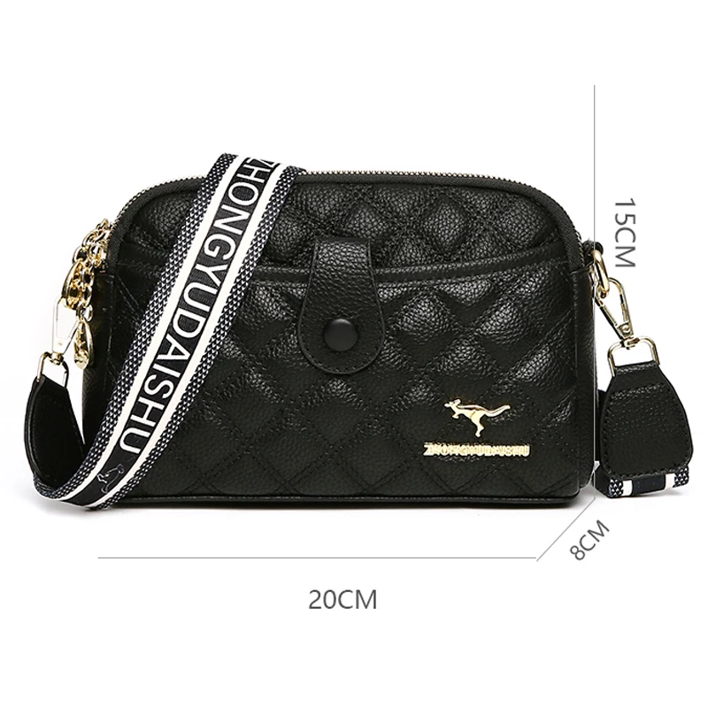 Solid Color Minimalist Fashion Brand Women\'s Shoulder Bag High Quality Soft Leather Women Crossbody Bags Luxury Designer Wallet