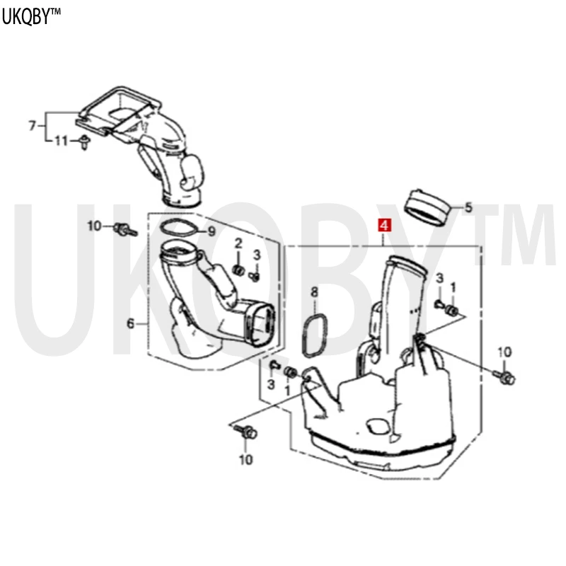 Air resonator CHAMBER ASSY., RESONATOR 172305A4H00