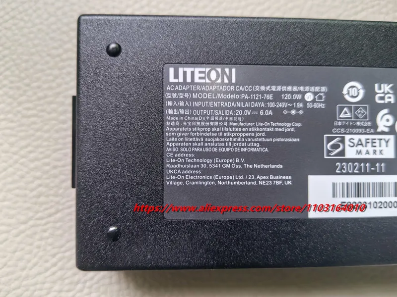 Original 20V 6A PA-1121-76E AC Adapter Charger For Intel NUC 12 Pro NUC12WSHi7 PC 120W 5.5mm Laptop Power Supply PA-1121-76 view 3
