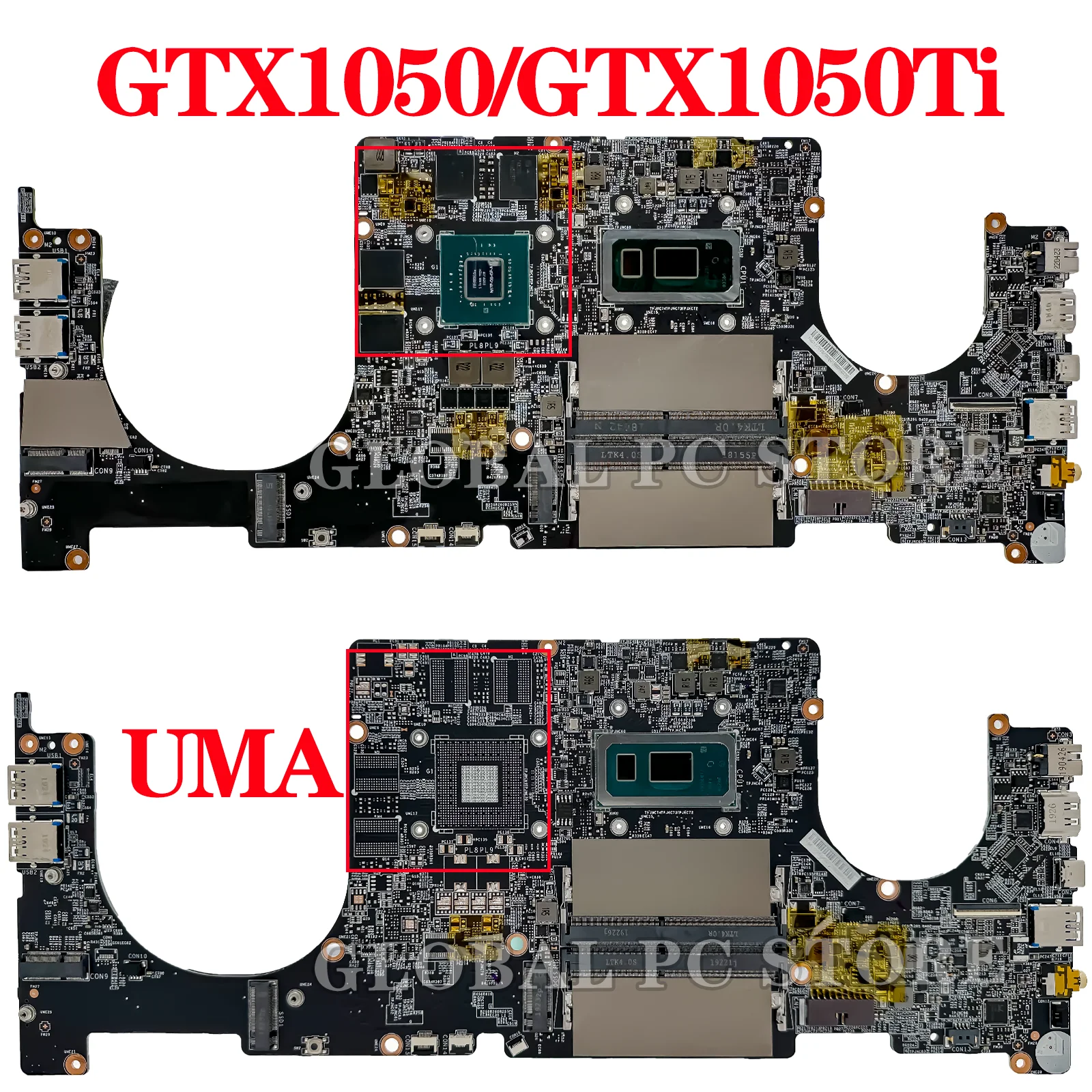 KEFU Mainboard For MSI MS-16S11 MS-16S1 PS63 Laptop Motherboard i5 i7 8th Gen GTX1050 GTX1050Ti UMA