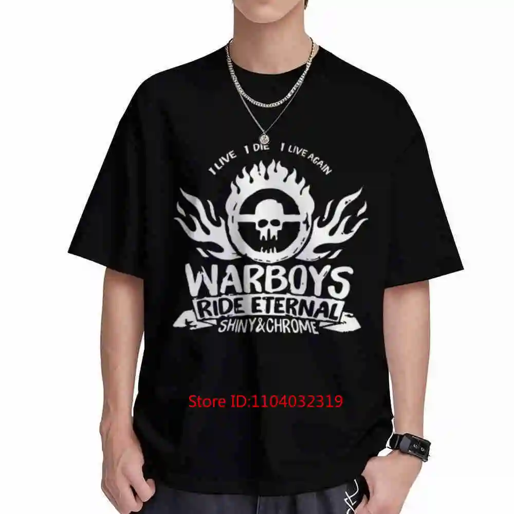 Mad Max Fury Road War Chrome Flame Short Sleeve Tee 100% Cotton T-Shirt