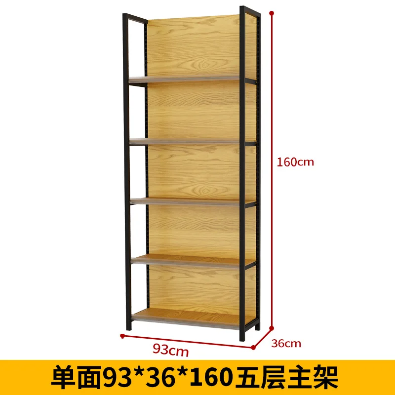 

Four-pillar supermarket shelves, display racks, against the wall, convenience store, stationery store, store store, su