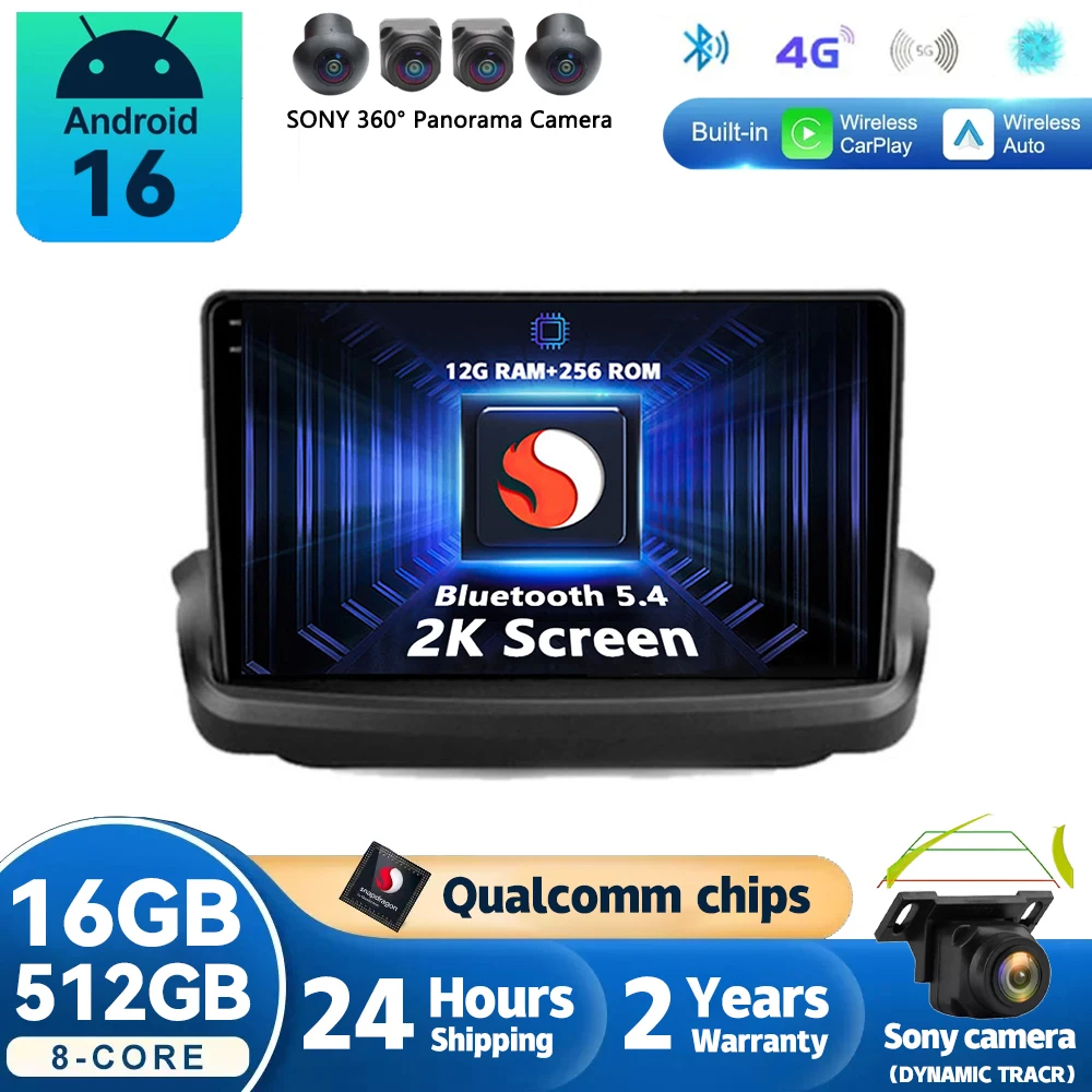 Rádio Automotivo Android 16 Carplay BT para Hyundai Rohens Coupe Genesis Coupe 2009 - 2012 Navegação GPS Reprodutor Multimídia Vídeo Estéreo
