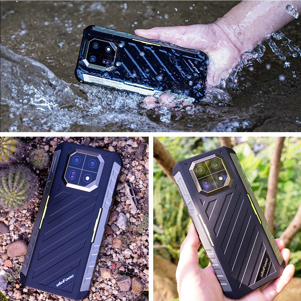 Ulefone Armor 22  Rugged Phone,16GB (8GB+8GB) RAM,128GB/256GB ROM, Android 13 Smartphone,NFC 64MP Night Vision 4G Mobile Phone