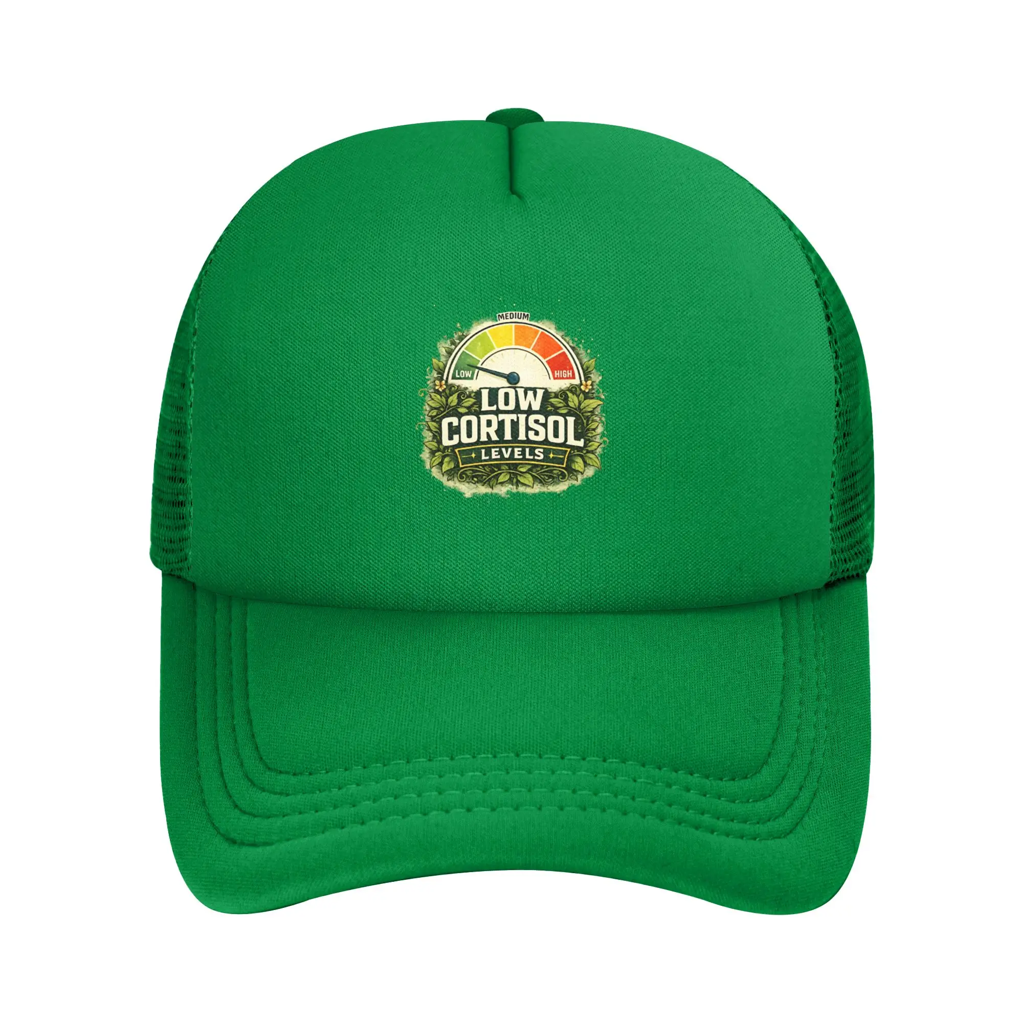 Unisex Low Cortisol Levels Meme Trucker Hats Outdoor Mesh Baseball Cap Snapback Caps  Hat Sun Caps Adjustable Sports Cap New