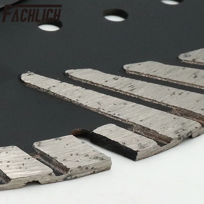 FACHLICH 1pc 4"/4.5"/5"/7"/9" Diamond Saw Blade with Protection Teeth Cutting Disc Granite Marble Stone Dia105/115/125/180/230mm