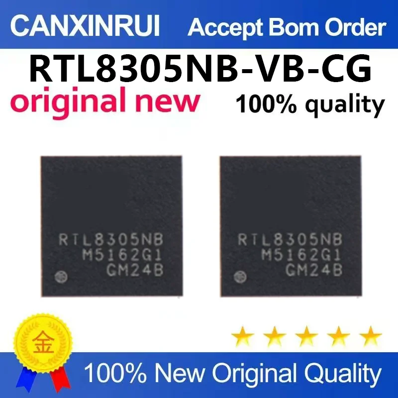 （5pcs-100pcs)Original genuine RTL8305NB-VB-CG QFN-48 Ethernet switch interface chip