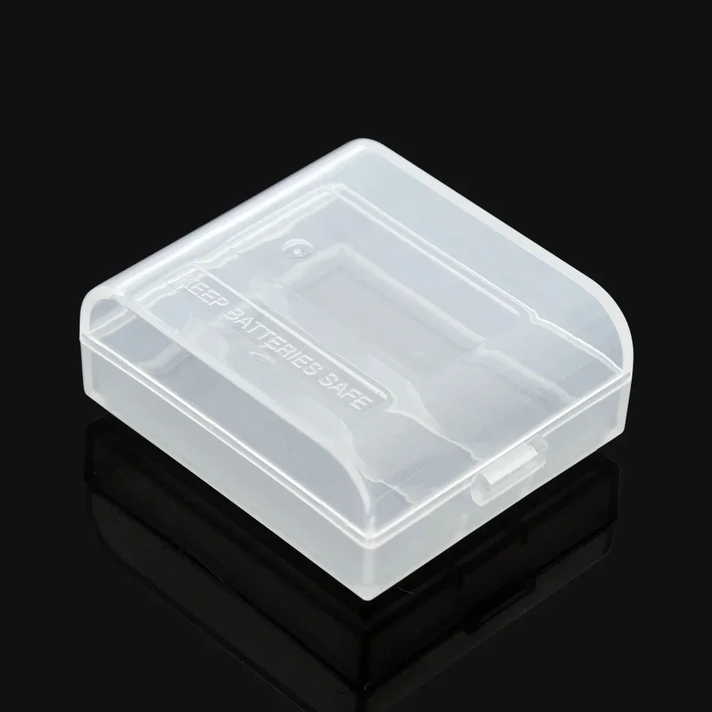 Cajas de almacenamiento de batería CR123 16340, caja de plástico duro transparente para 16340 CR123A CR2, 2 ranuras