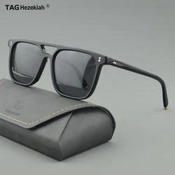 TAG Hezekiah luxury Brand vintage Sunglasses Men Women 2024 BJORN1 Retro Sunglass Men's UV400 Square Sun glasses Fashion Acetate