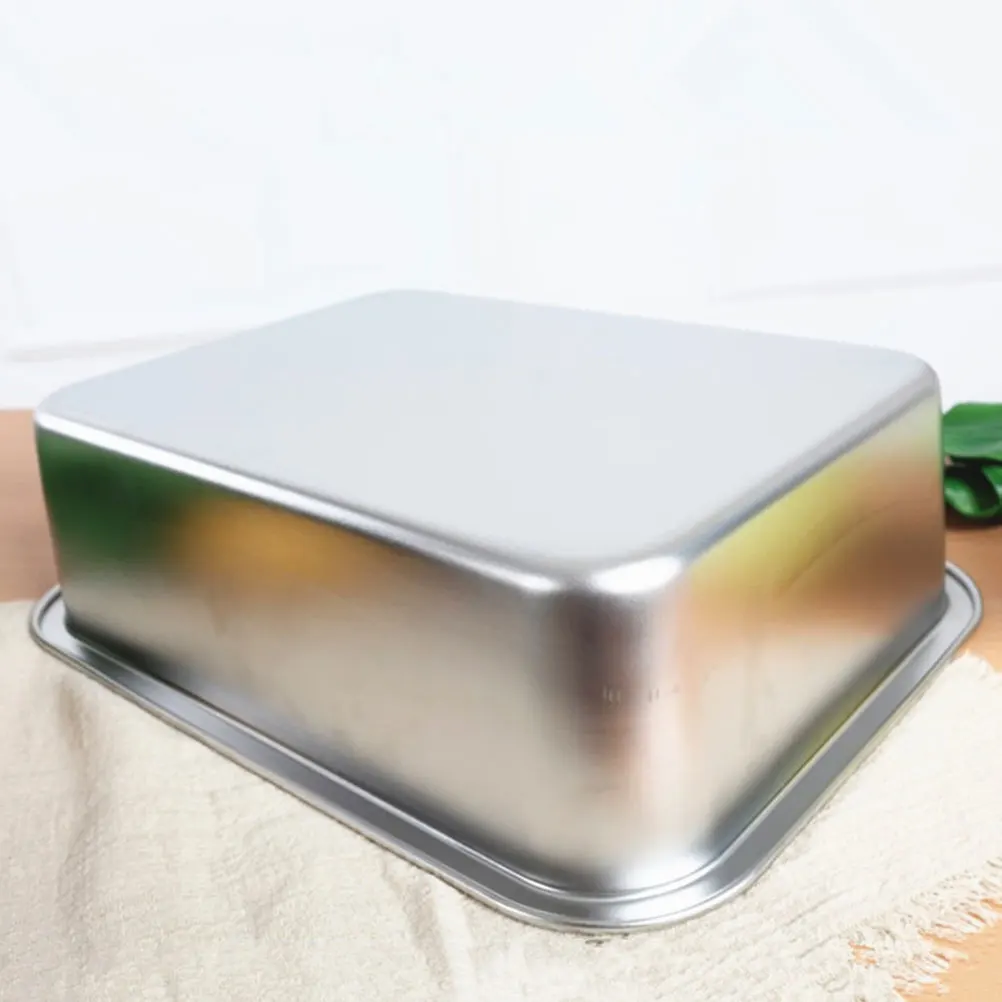 

1pc Stainless Steel Steamed Rice Plate Anti-Rust Food Serving Tray for Kitchen Home BBQ Restaurant Use Vegetables