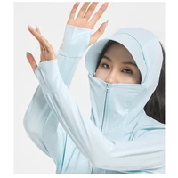 Camping Fishing Shirts for Women Long Sleeve Hiking Sun Protection SPF 50+ UV Tshirt Travel Detachable Hoodies - Image 3