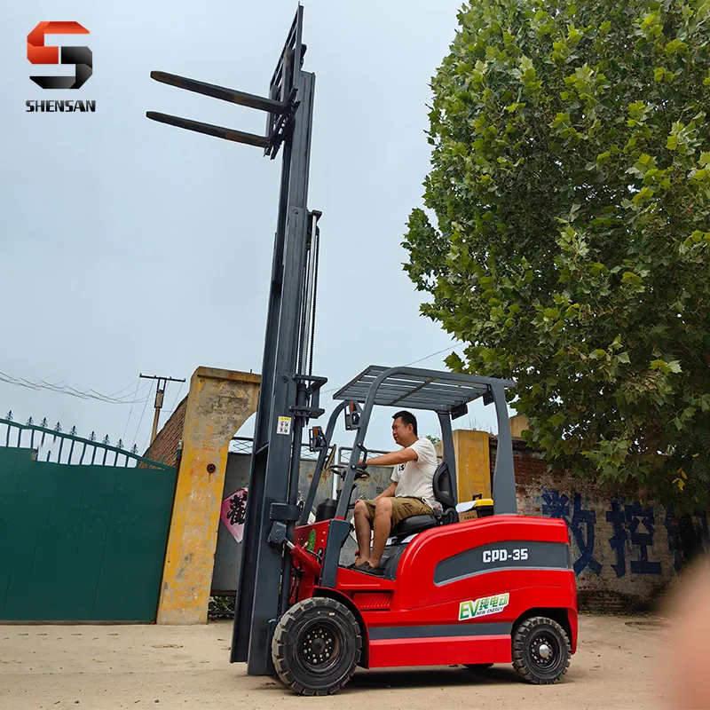 Electric forklift 1 ton 2 tons 3 tons small hydraulic lift lithium battery new energy handling stacking high load hydraulic load