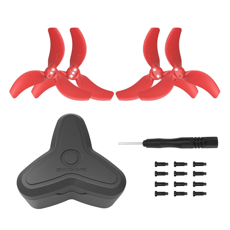 SUNNYLIFE 2 Pairs Of Paddles With Storage Case For Avata 2 Propeller 3032S Paddles Compact Lightweight Drone Wing Accessories